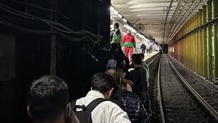 Evacuación de la línea B