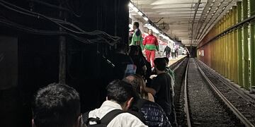 Evacuación de la línea B