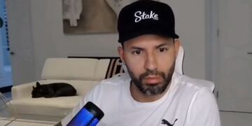 La imperdible reacción del Kun Agüero cuando sonó la alerta de tornado en Miami. (Captura del video)