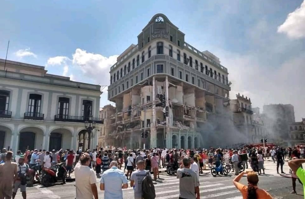 Los videos de la explosión del Hotel Saratoga de La Habana en Cuba