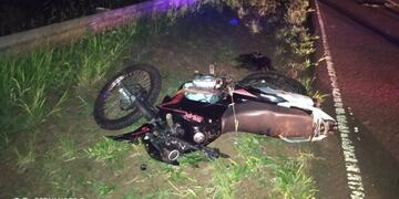 Motociclista falleció tras despistar sobre la Ruta Nacional 101 en San Antonio.