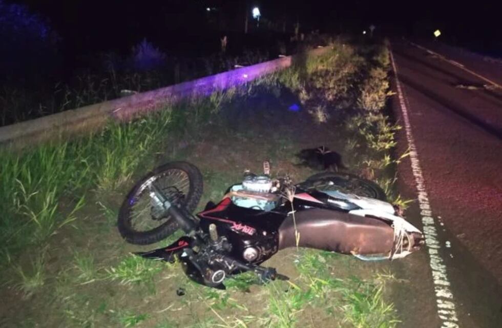 Motociclista falleció tras despistar sobre la Ruta Nacional 101 en San Antonio