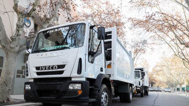 La comuna incorporó nuevos camiones para la recolección de residuos en San Rafael.