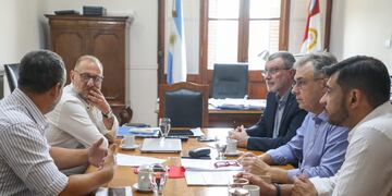 Los Ministros Corach y Rimoldi recibieron al intendente Luis Castellano y al secretario Maximiliano Postovit
