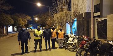 Controles nocturnos de tránsito en Arroyito