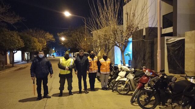 Controles nocturnos de tránsito en Arroyito