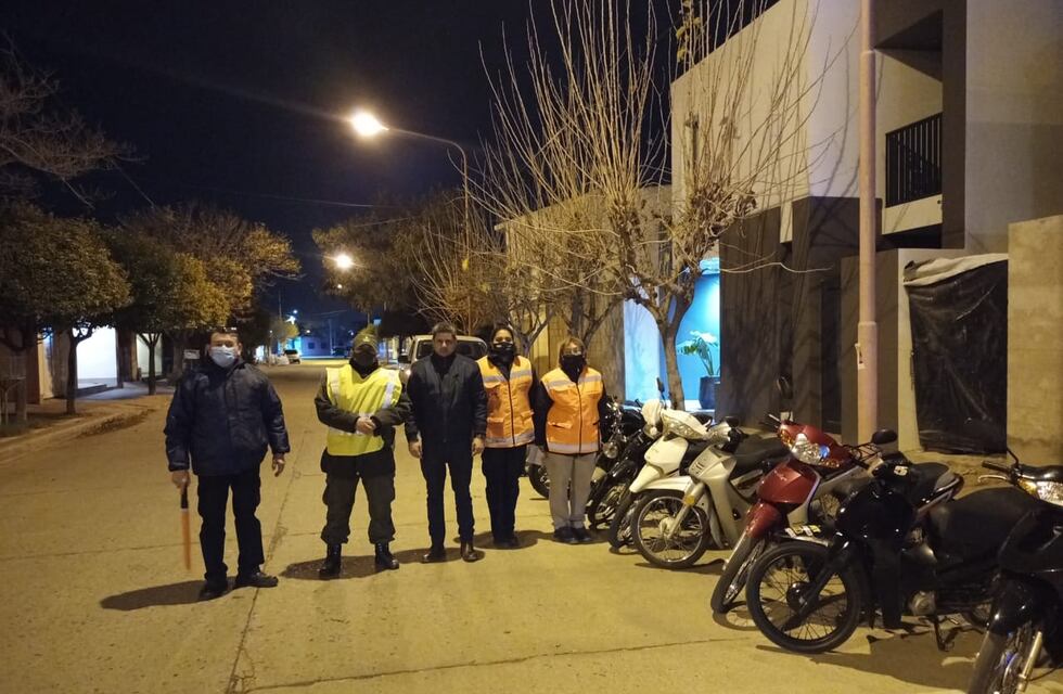 Arroyito: retuvieron 18 motos y labraron 29 actas en controles nocturnos