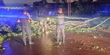 Temporal en Oberá causa estragos en la ciudad en solo 20 minutos.