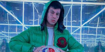 Duki en el Juego de las Estrellas de la NBA.