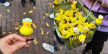 Furor por los patitos del Barrio Chino: la nueva tendencia a la que todos se suman y nadie sabe qué significa
