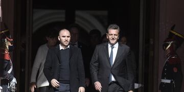 Sergio Massa y Martín Guzmán, dos de los ministros de Economía de 2022.