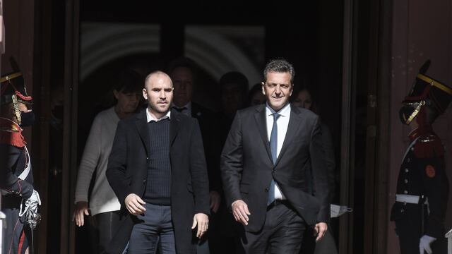 Sergio Massa y Martín Guzmán, dos de los ministros de Economía de 2022.