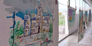 Exposición "Acuarelas de mi Ciudad" en el Centro Cultural La Estación