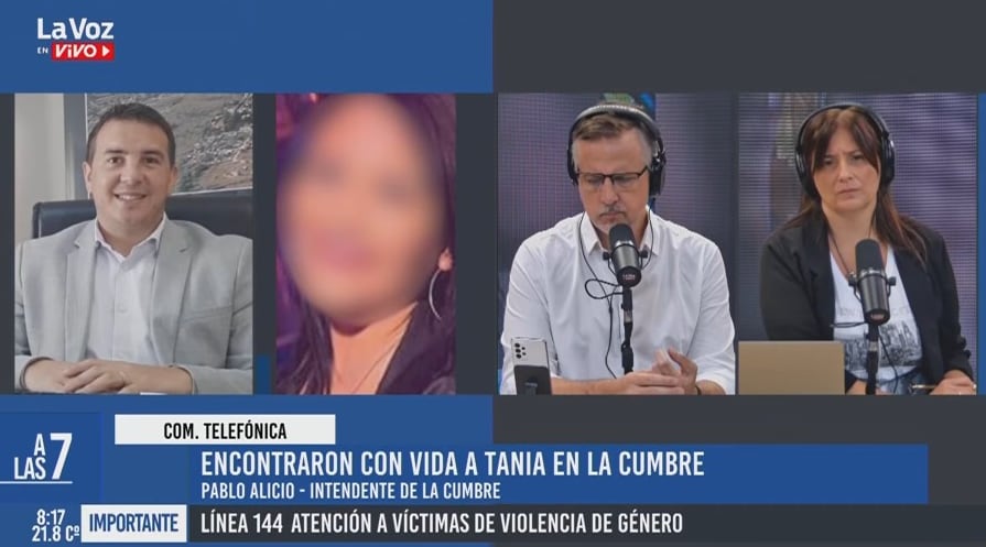 Encontraron sana y salva a Tania, la mujer cordobesa desaparecida desde el domingo.