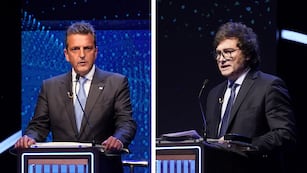 Sergio Massa y Javier Milei, candidatos a presidente 2023.