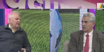 Daniel Petrella junto al periodista German Valdez.