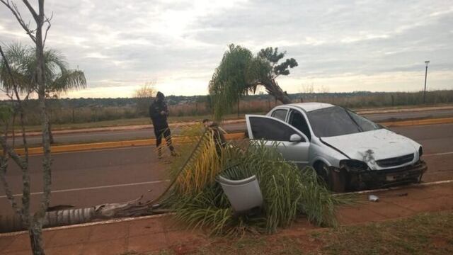 Posadas: accidente vial en el Acceso Oeste. Policía de Misiones