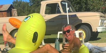 Pancho Dotto en "El Refugio", su chacra entrerriana