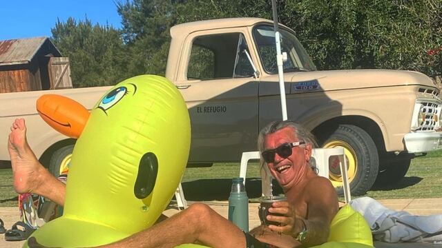 Pancho Dotto en "El Refugio", su chacra entrerriana