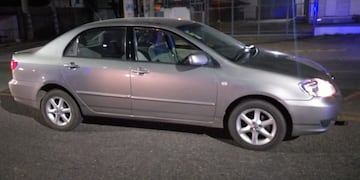 El Toyota Corolla recuperado.