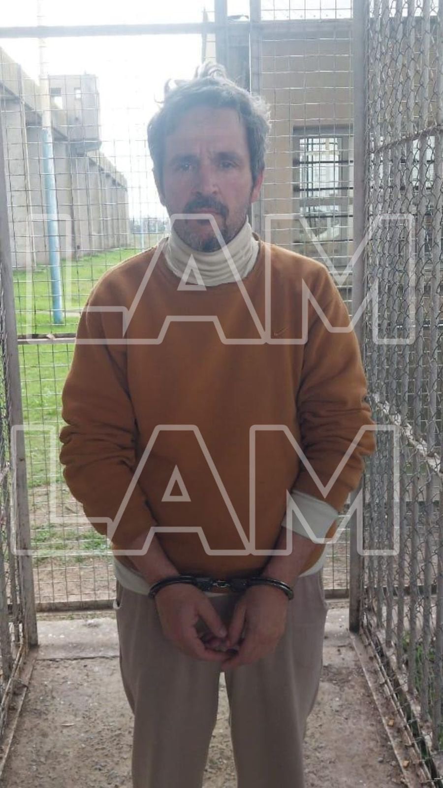 Primera imagen de Claudio Contardi en la cárcel.