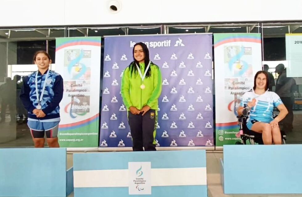 Elizabeth Noriega cerró el año paralímpico de la mejor manera, podio en el Open Nacional de Buenos Aires