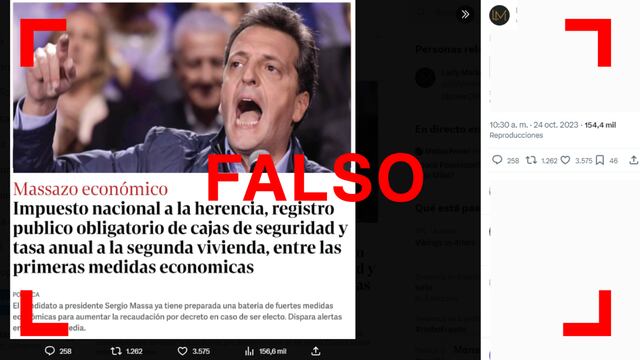 No, Clarín no publicó una noticia con supuestas medidas económicas de Sergio Massa, y el Gobierno desmintió que estén bajo análisis.