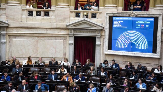El proyecto sobre créditos UVA se aprobó con 134 votos afirmativos, 40 negativos y 18 abstenciones (Foto: HCDN)