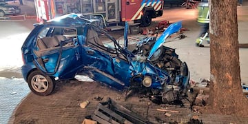 Tres jóvenes heridos tras un vuelco en Río Cuarto (Puntal)