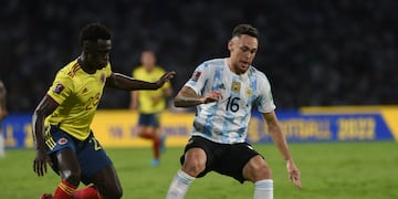 Argentina y Colombia, en el partido por eliminatorias en el estadio Mario Alberto Kempes. (Foto: Facundo Luque)