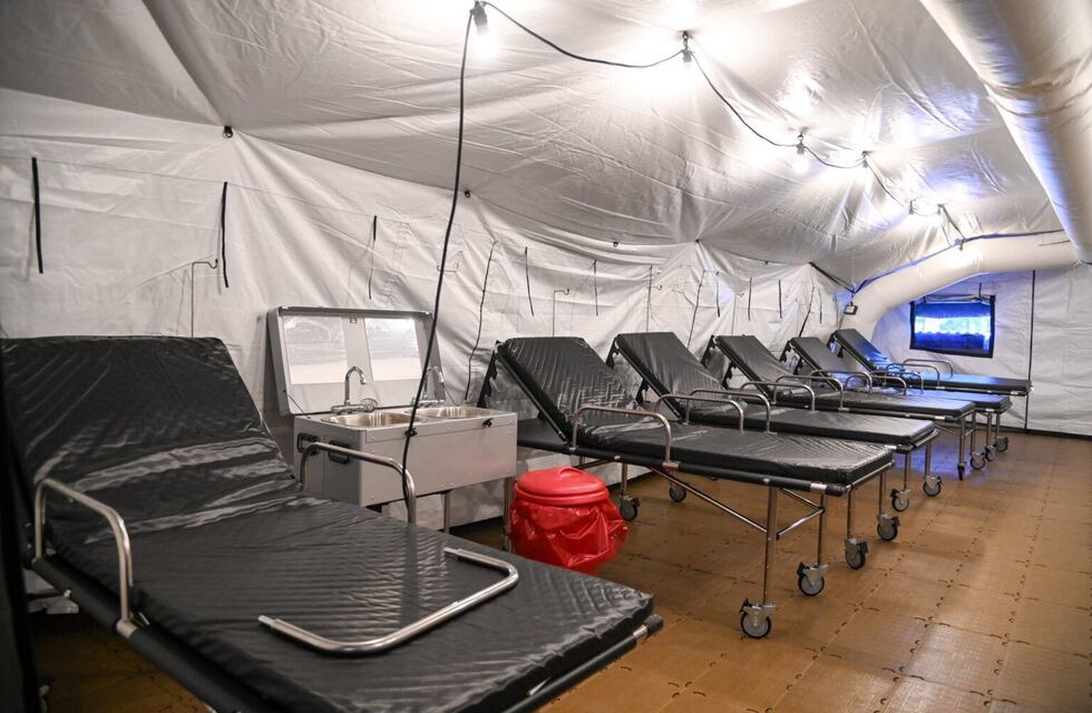 Bahía Blanca: tren sanitario y hospital  de campaña Ejercito para atención médica