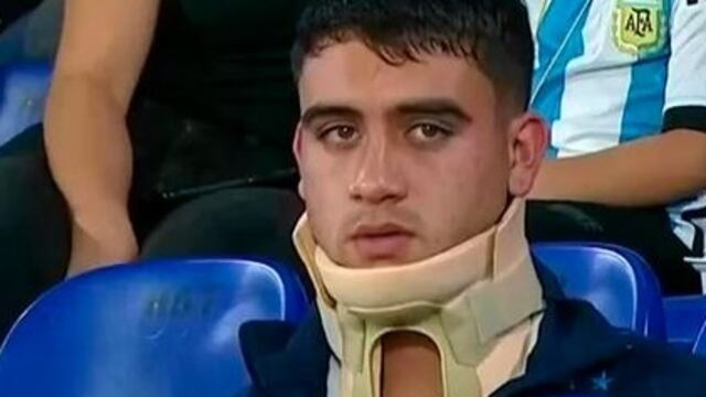 Buonanotte fue dado de alta y estuvo como espectador en el partido contra Brasil