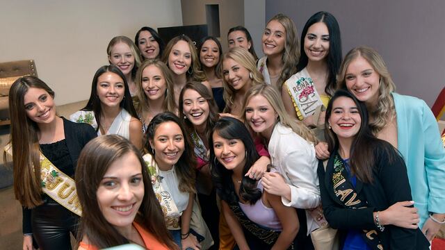 Las reinas vendimiales. (Foto: Orlando Pelichotti / Los Andes)