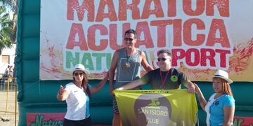 Nadadores de Arroyito en el Aguas Abiertas del Miramar 2023