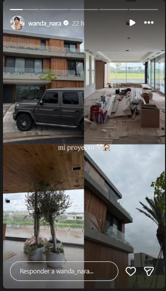 Wanda Nara mostró cómo avanza la construcción de su nueva casa en Nordelta