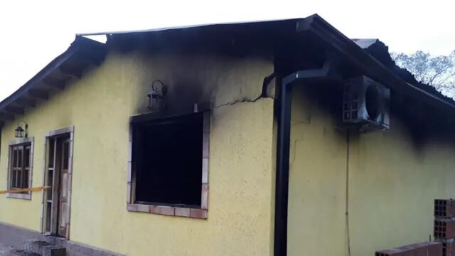Incendio de una vivienda en Santa Ana