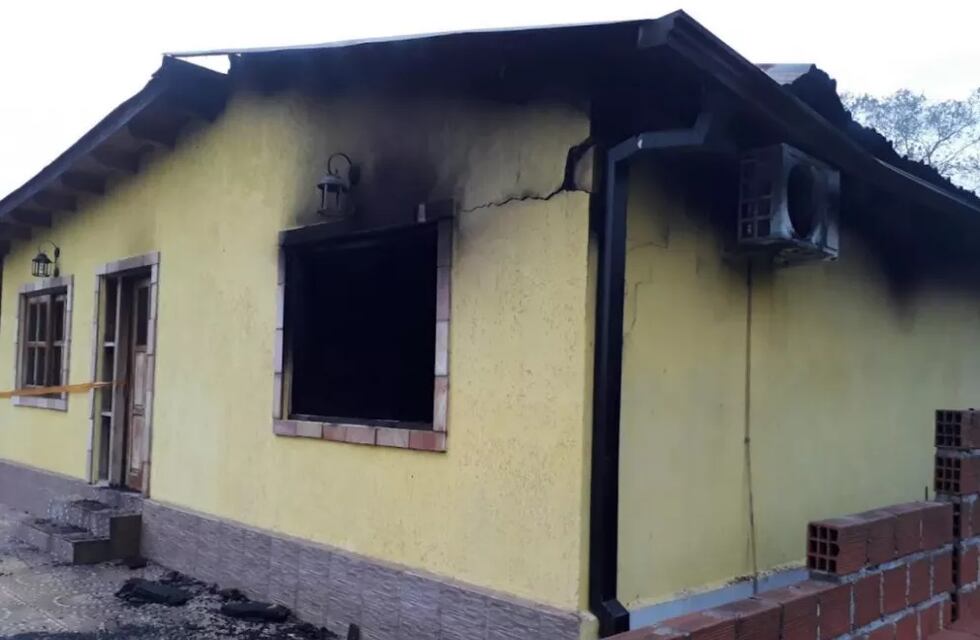 Incendio de una vivienda en Santa Ana