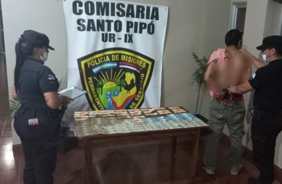 Terminó detenido tras sustraer una billetera en Santo Pipó