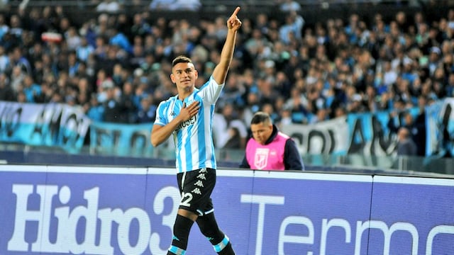 Carlos Alcaraz hizo el primer gol de Racing. Foto: @RacingClub