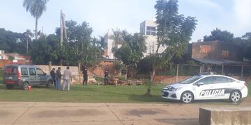 Hallan municiones enterradas en Posadas.