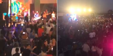 El evento fue multitudinario y la mayoría de los presentes eran oriundos de Posadas (Misiones)
