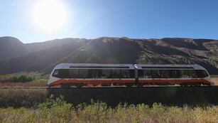 El Tren Solar turístico que recorre la Quebrada de Humahuaca, en la provincia de Jujuy.