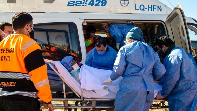 Trasladaron a la capital a Doña Lorenza Mamaní.