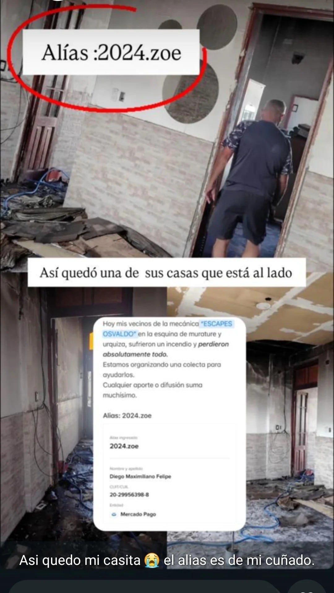 Punta Alta: solicitan ayuda tras el gran incendio de un taller mecánico que afectó una vivienda