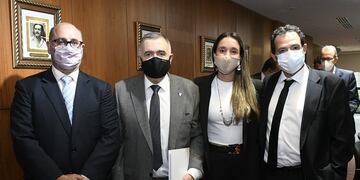 Osvaldo Jaldo se reunió con el nuevo defensor del pueblo, Julio Cobos