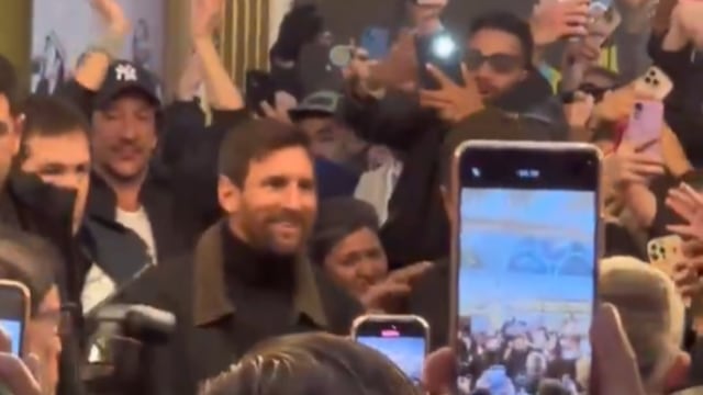 Lionel Messi fue a ver Rocky al teatro.