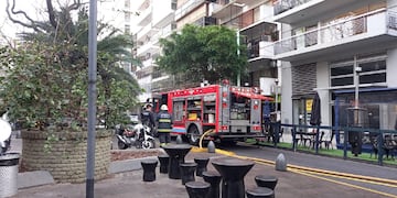 Incendio de un edificio en Palermo
