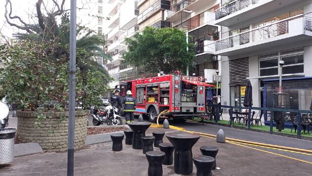 Incendio de un edificio en Palermo