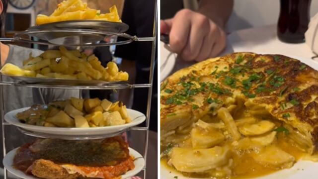 Fue a un bodegón que ofrece una torre de milanesas con papas y se sorprendió con el precio: cuánto gastó.