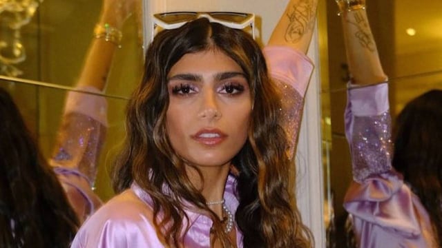 Top manga larga y pantalón de algodón: Mia Khalifa causó sensación con su outfit urbano chic / Foto: Instagram